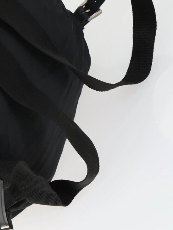 PRADA Backpack Nylon Black Silver Auth 170313 main image 10